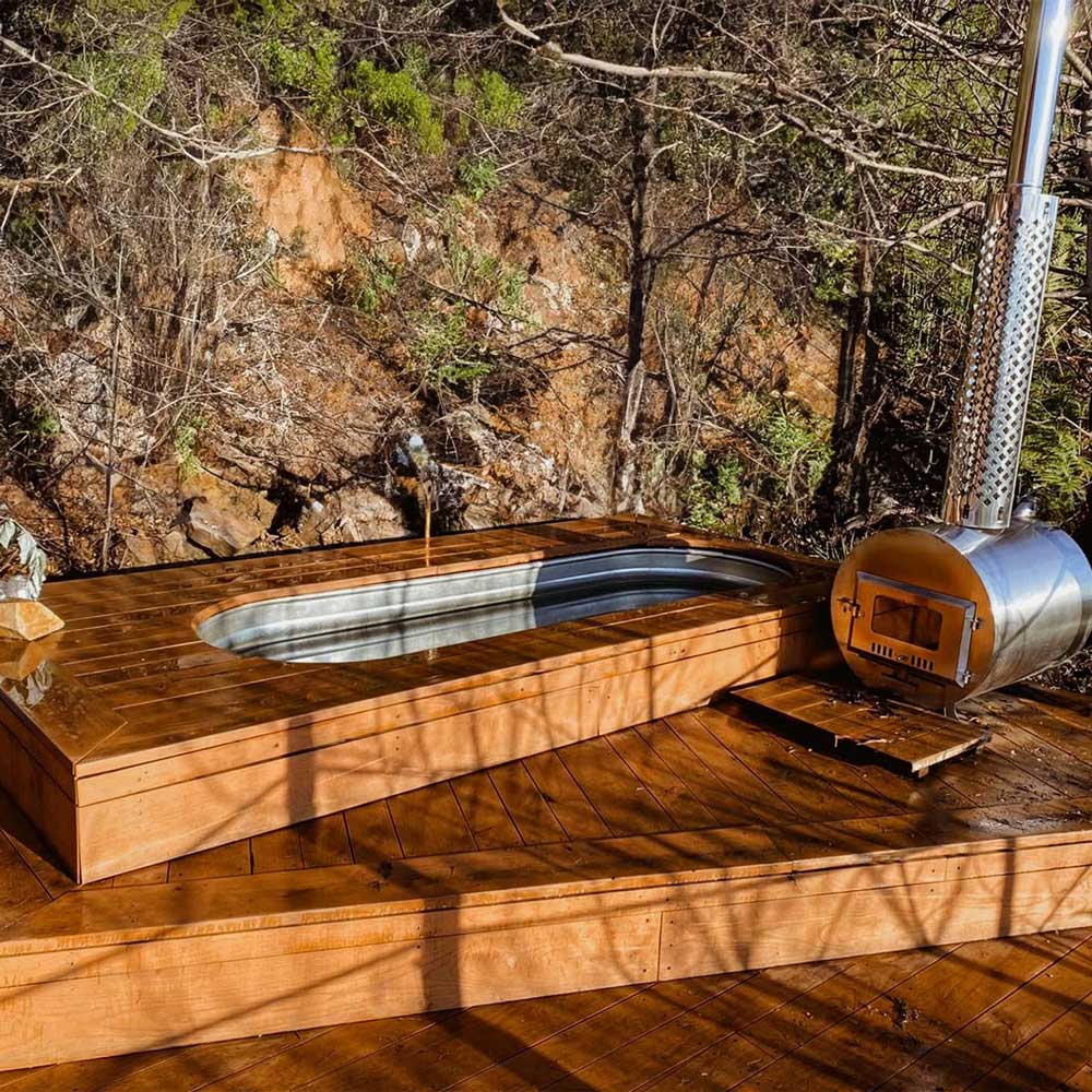 Lækkert kar som hottub, byg det ind i din terrasse